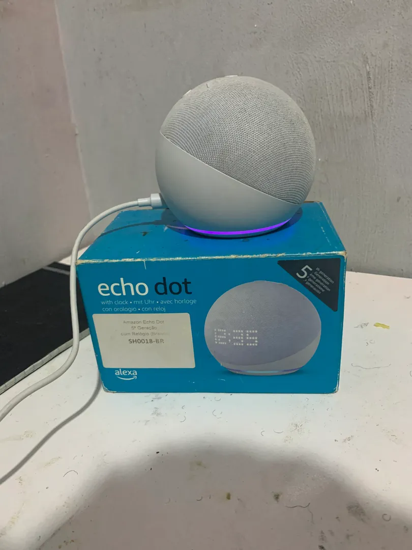 🔊 AMAZON ECHO DOT 5ª GERAÇÃO COM RELÓGIO — 110.000 Kz Preço: 110.000  2