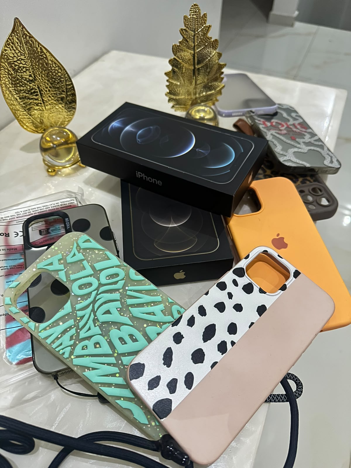 IPHONE 12 PRO MAX - DOURADO & PRATEADO 1