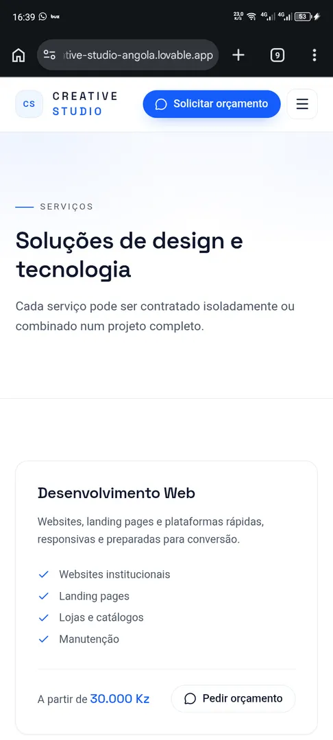 Criação de Sites Profissionais para Empresas 1